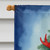 Holiday Reindeer Pit Bull House Flag - White