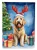 Holiday Reindeer Goldendoodle House Flag