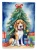 Holiday Reindeer Beagle House Flag