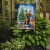 Holiday Reindeer Poodle Garden Flag - Chocolate