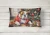 Cozy Christmas Bulldog Throw Pillow - Indoor/Outdoor