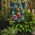 Holiday Reindeer Vizsla Garden Flag