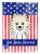 Patriotic Pomeranian Garden Flag