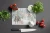 Snowy Holiday Rottweiler Glass Cutting Board