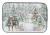 Christmas Rottweiler Dog Dish Drying Mat