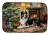 Christmas Australian Shepherd Dish Drying Mat