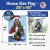 Santa & Elf Basset Hound House Flag