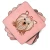 Chic Pink Yorkie Coaster Set