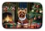 Christmas Yorkie Dish Drying Mat