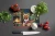Cozy Christmas Yorkie Glass Cutting Board