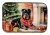Christmas Rottweiler Dish Drying Mat