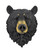 Black Bear Bust Wall Sculpture