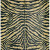 Faux Tiger Print Shag Area Rug
