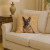 Rustic Gold German Shepherd Throw Pillow - Indoor/Outdoor