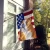 Patriotic Bulldog House Flag