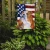 Patriotic Bulldog Garden Flag