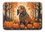 Golden Fall Bloodhound Memory Foam Rug