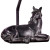 Resting Black Horse Accent Lamp
