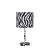 Faux Zebra Print Table Lamp