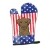 Patriotic Chocolate Lab Oven Mit