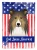 Patriotic Sheltie Flag