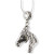 Silver Horse Head Necklace