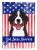 Patriotic Bernese Mountain Dog Flag