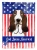 Patriotic Basset Hound Garden Flag