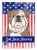 Patriotic Bulldog Garden Flag