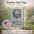 Snowy Christmas Yellow Lab Garden Flag