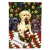 Christmas Labrador Flag