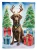 Christmas Chocolate Lab Flag