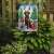 Holiday Reindeer Chocolate Lab Garden Flag