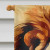 Watercolor Lion Portrait House Flag