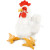 White Rooster Plush Toy