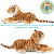 Orange Tiger Plush Toy