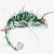 Chameleon Shower Curtain
