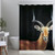Antelope on Black Shower Curtain