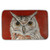 Owl on Vibrant Red Bath Mat