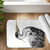 Monochrome Heron Bath Mat