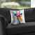 Color Splash Giraffe Throw Pillow