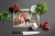Cozy Christmas Doberman Glass Cutting Board