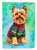 Yorkie Christmas Flag