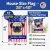 Patriotic Pug Flag