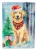 Christmas Golden Retriever Flag