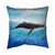 Blue Whale Throw Pillow