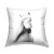 White Horse Portrait Throw Pillow