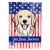 Patriotic Golden Retriever Flag
