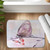 Delicate Pink Butterfly Bath Mat