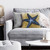 Blue Starfish on Sand Throw Pillow